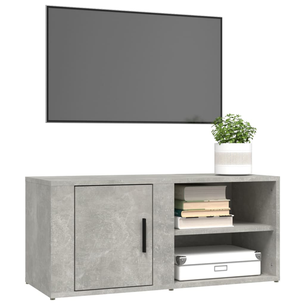 Seinäkaapit 2 kpl betoninharmaa 80x31,5x36 cm tekninen puu - Sisustajankoti.fi
