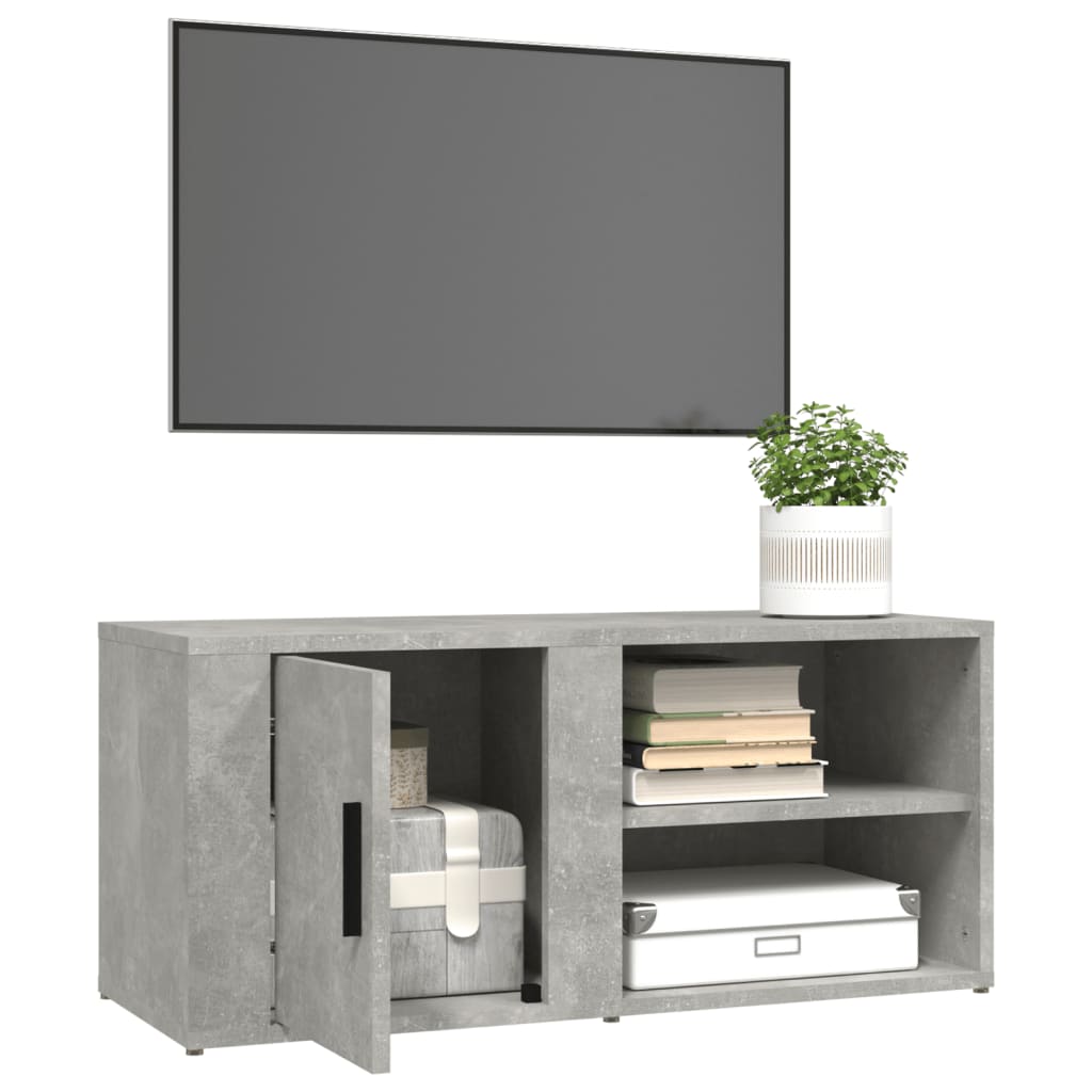 Seinäkaapit 2 kpl betoninharmaa 80x31,5x36 cm tekninen puu - Sisustajankoti.fi