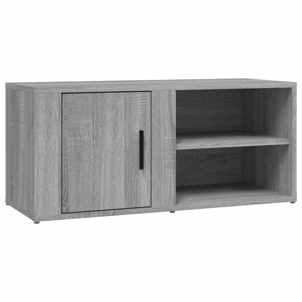 TV-taso harmaa Sonoma 80x31,5x36 cm tekninen puu - Sisustajankoti.fi