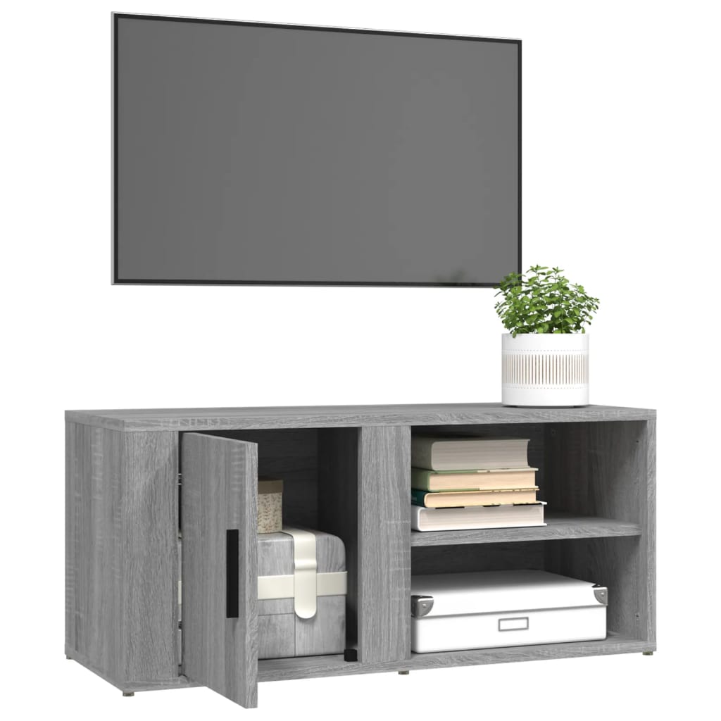TV-tasot 2 kpl harmaa Sonoma 80x31,5x36 cm - Sisustajankoti.fi