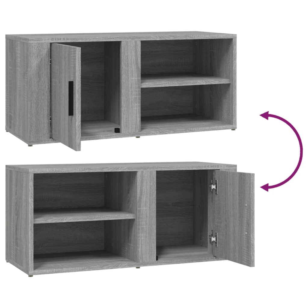 TV-tasot 2 kpl harmaa Sonoma 80x31,5x36 cm - Sisustajankoti.fi