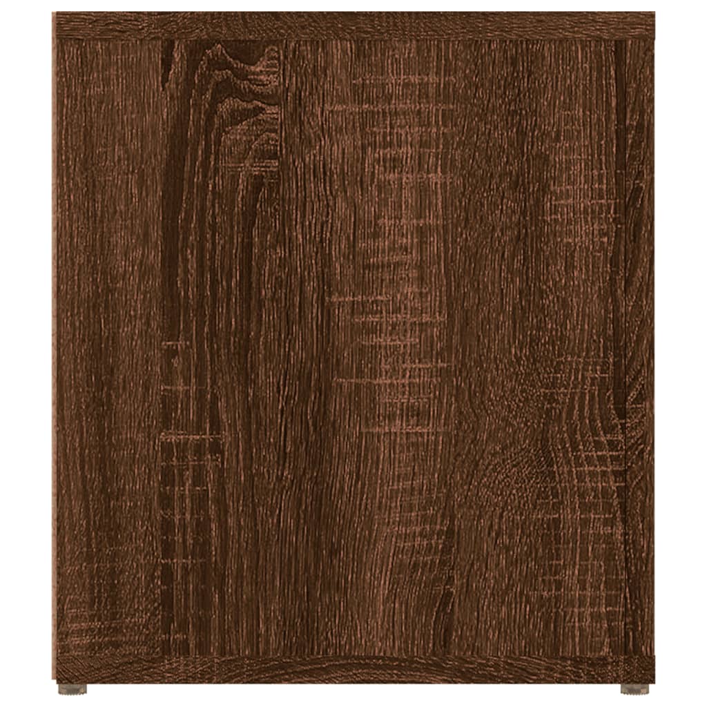 TV-taso ruskea tammi 80x31,5x36 cm tekninen puu - Sisustajankoti.fi
