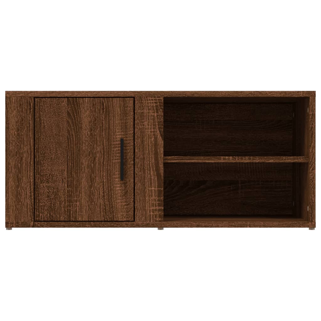 TV-kaapit 2 kpl ruskea tammi 80x31,5x36 cm tekninen puu - Sisustajankoti.fi