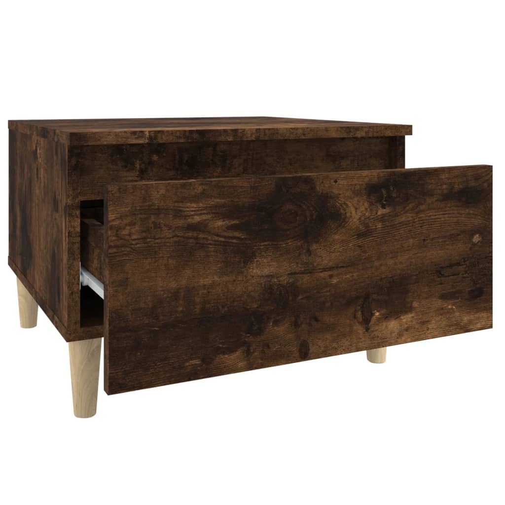 Sivupöydät 2 kpl savutammi 50x46x35 cm tekninen puu - Sisustajankoti.fi