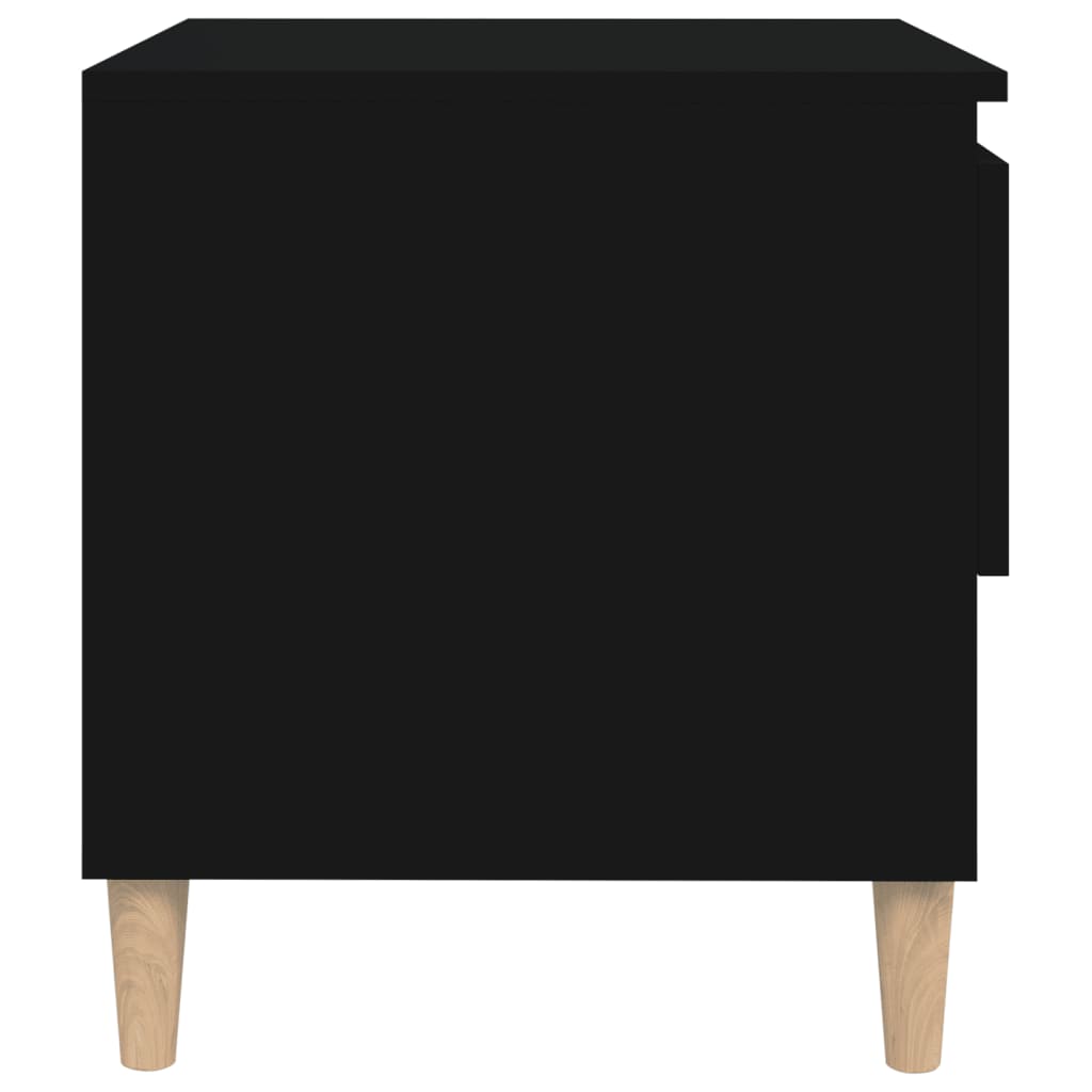 Yöpöytä musta 50x46x50 cm tekninen puu - Sisustajankoti.fi