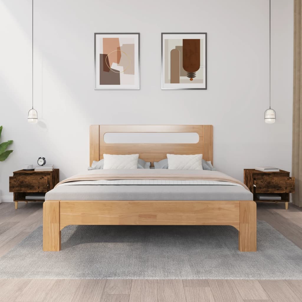 Yöpöydät 2 kpl savutammi 50x46x50 cm tekninen puu - Sisustajankoti.fi