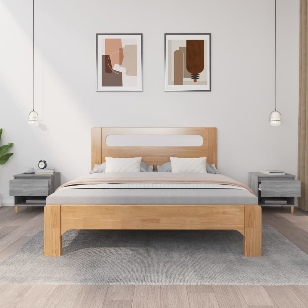 Yöpöydät 2 kpl harmaa Sonoma 50x46x50 cm tekninen puu - Sisustajankoti.fi