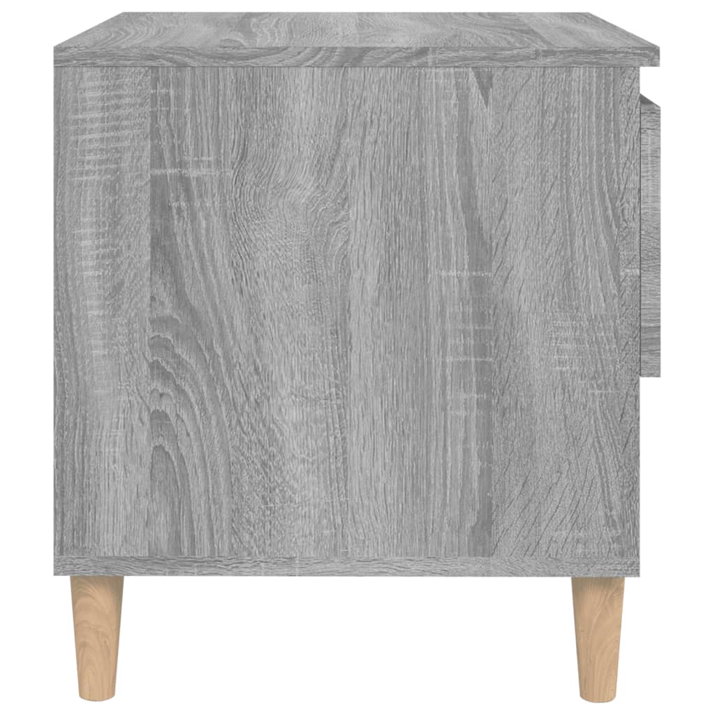 Yöpöydät 2 kpl harmaa Sonoma 50x46x50 cm tekninen puu - Sisustajankoti.fi