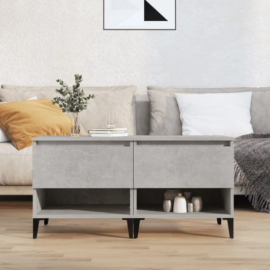 Sivupöydät 2 kpl betoninharmaa 50x46x50 cm tekninen puu - Sisustajankoti.fi