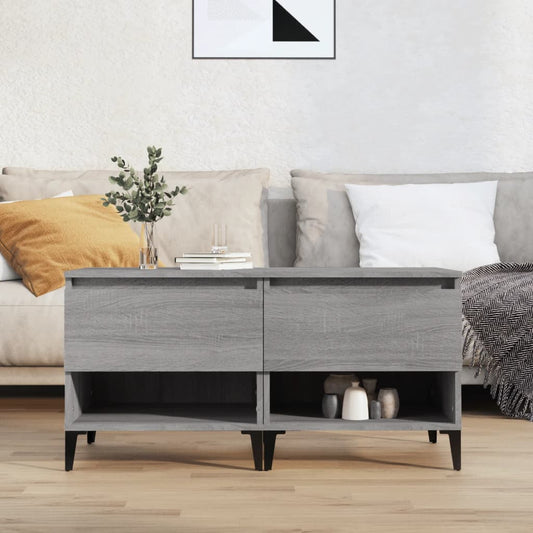 Sivupöydät 2 kpl harmaa Sonoma 50x46x50 cm tekninen puu - Sisustajankoti.fi