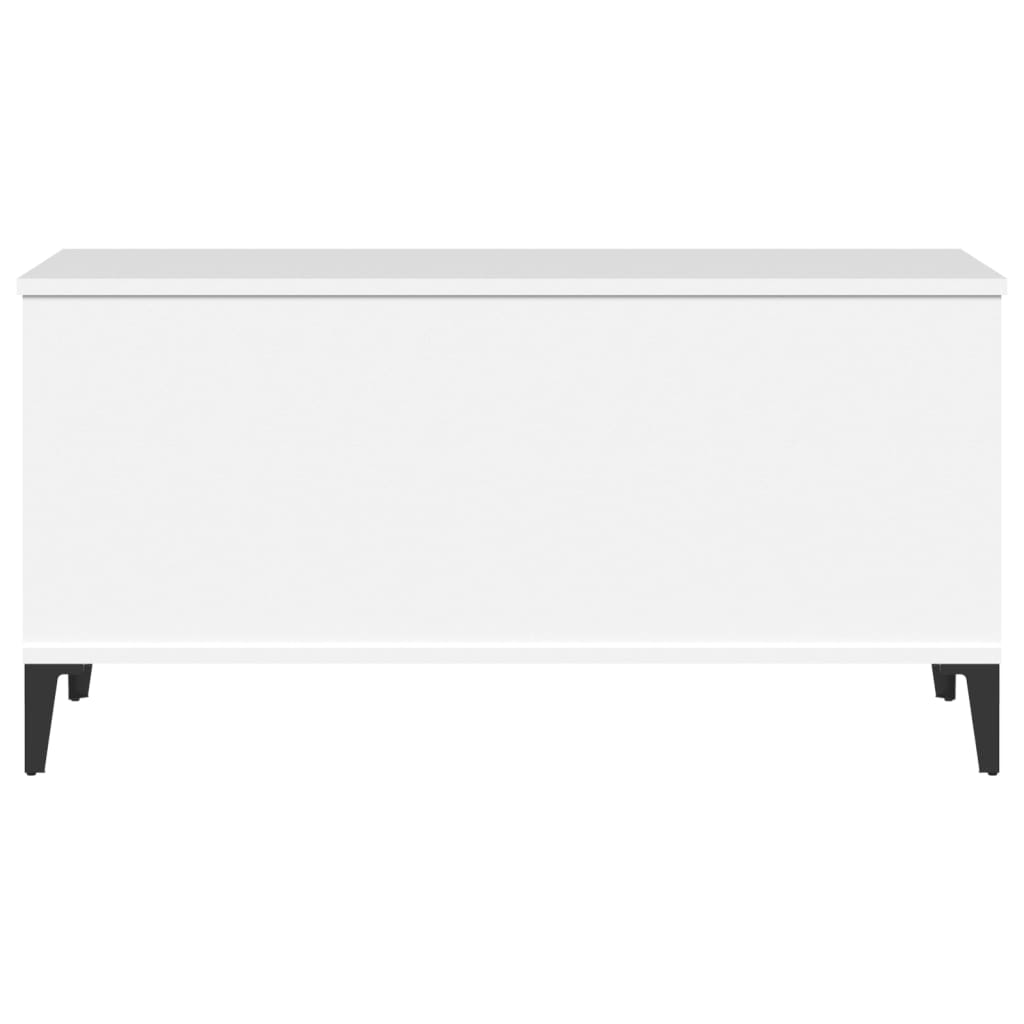 Sohvapöytä valkoinen 90x44,5x45 cm tekninen puu - Sisustajankoti.fi