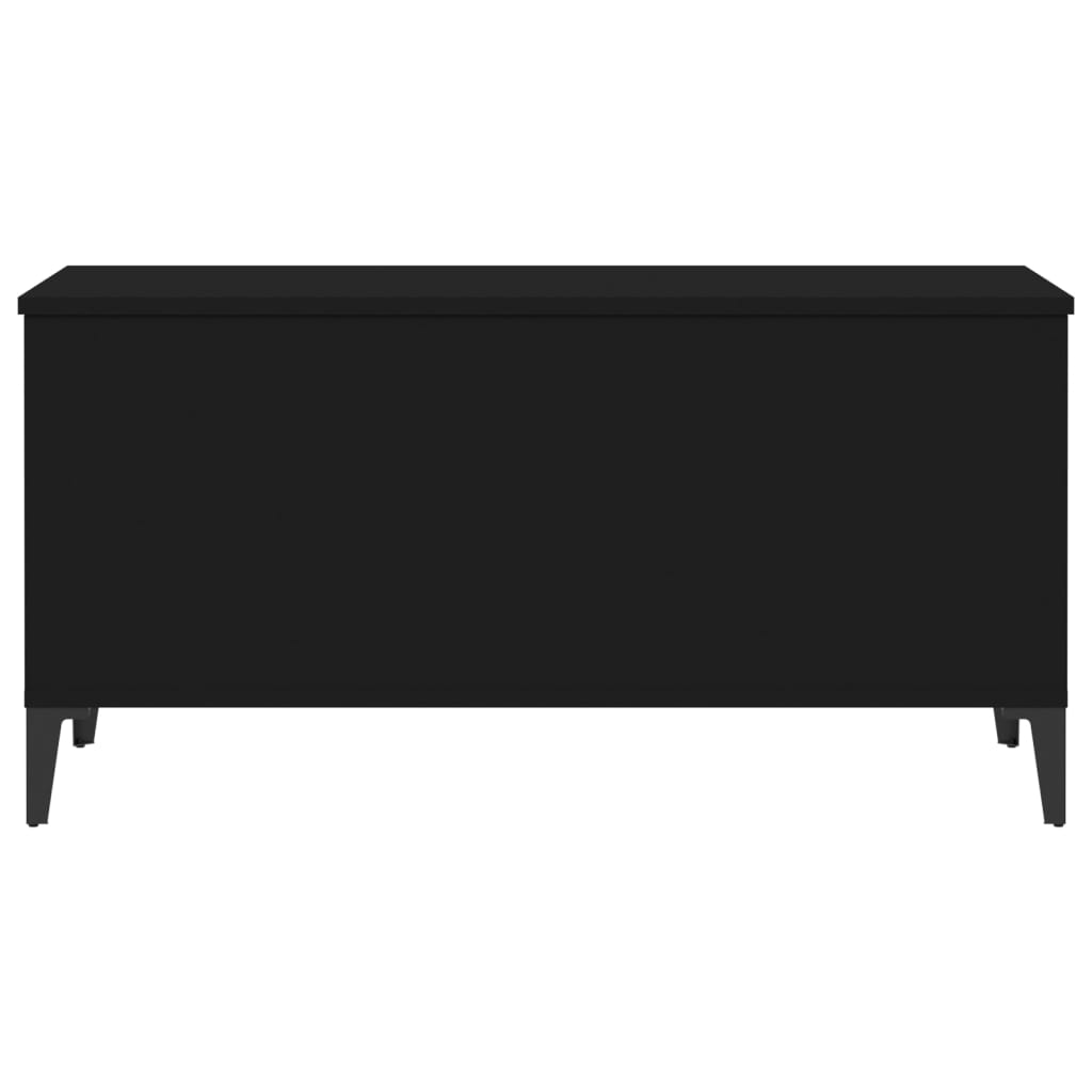 Sohvapöytä musta 90x44,5x45 cm tekninen puu - Sisustajankoti.fi