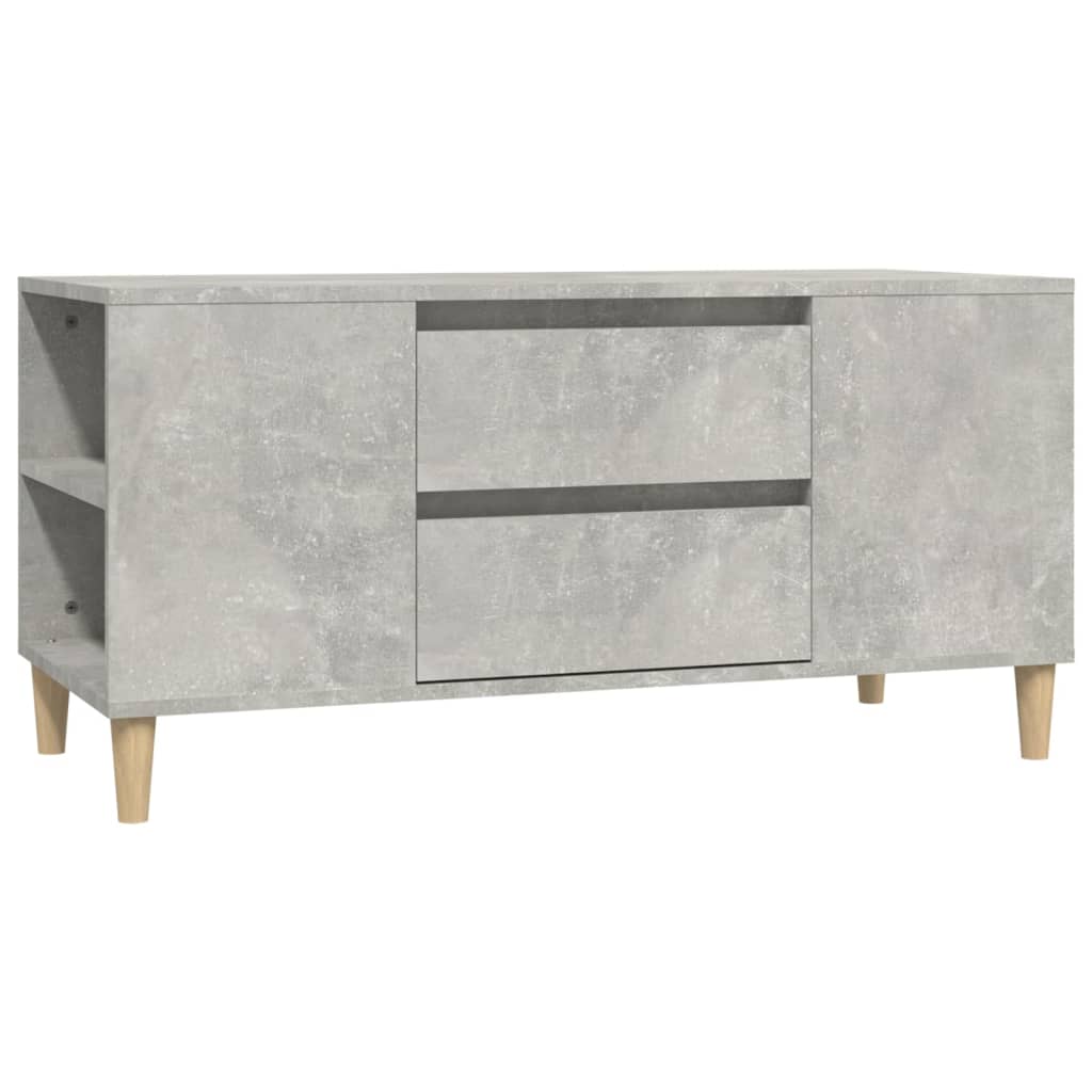 TV-taso betoninharmaa 102x44,5x50 cm tekninen puu - Sisustajankoti.fi