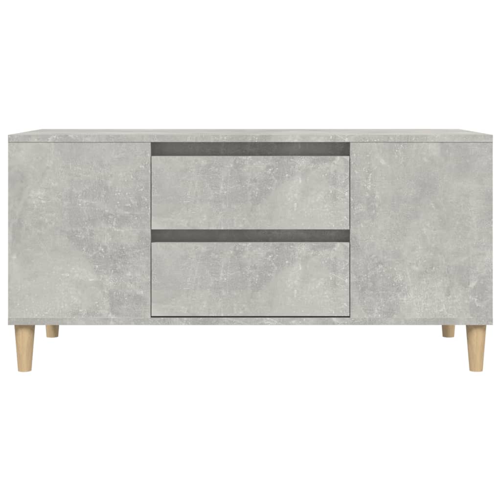 TV-taso betoninharmaa 102x44,5x50 cm tekninen puu - Sisustajankoti.fi