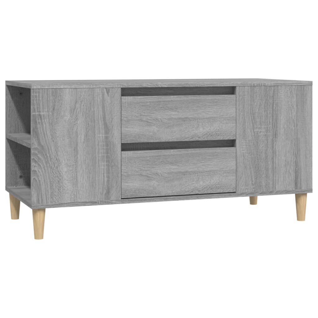 TV-taso harmaa Sonoma 102x44,5x50 cm tekninen puu - Sisustajankoti.fi
