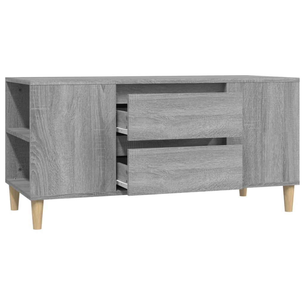 TV-taso harmaa Sonoma 102x44,5x50 cm tekninen puu - Sisustajankoti.fi