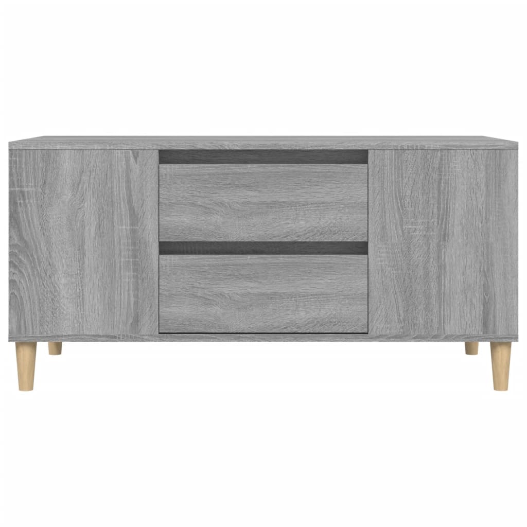 TV-taso harmaa Sonoma 102x44,5x50 cm tekninen puu - Sisustajankoti.fi