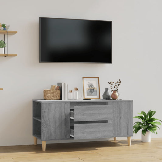 TV-taso harmaa Sonoma 102x44,5x50 cm tekninen puu - Sisustajankoti.fi
