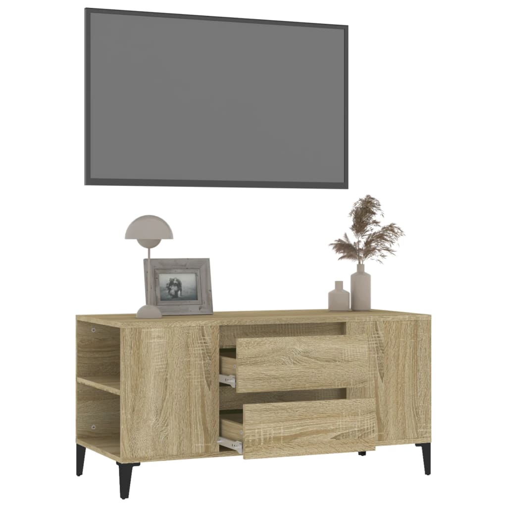 TV-taso Sonoma-tammi 102x44,5x50 cm tekninen puu - Sisustajankoti.fi