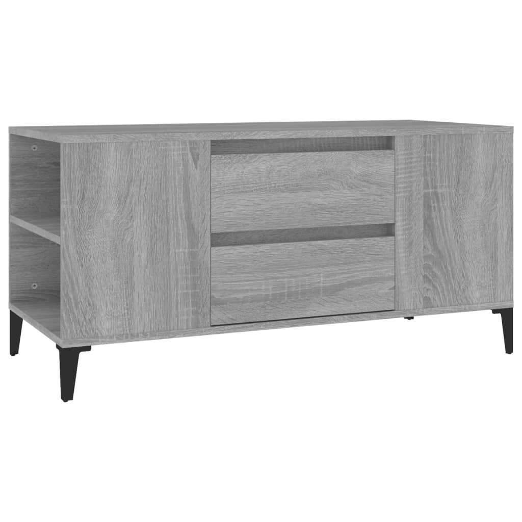 TV-taso harmaa Sonoma 102x44,5x50 cm tekninen puu - Sisustajankoti.fi