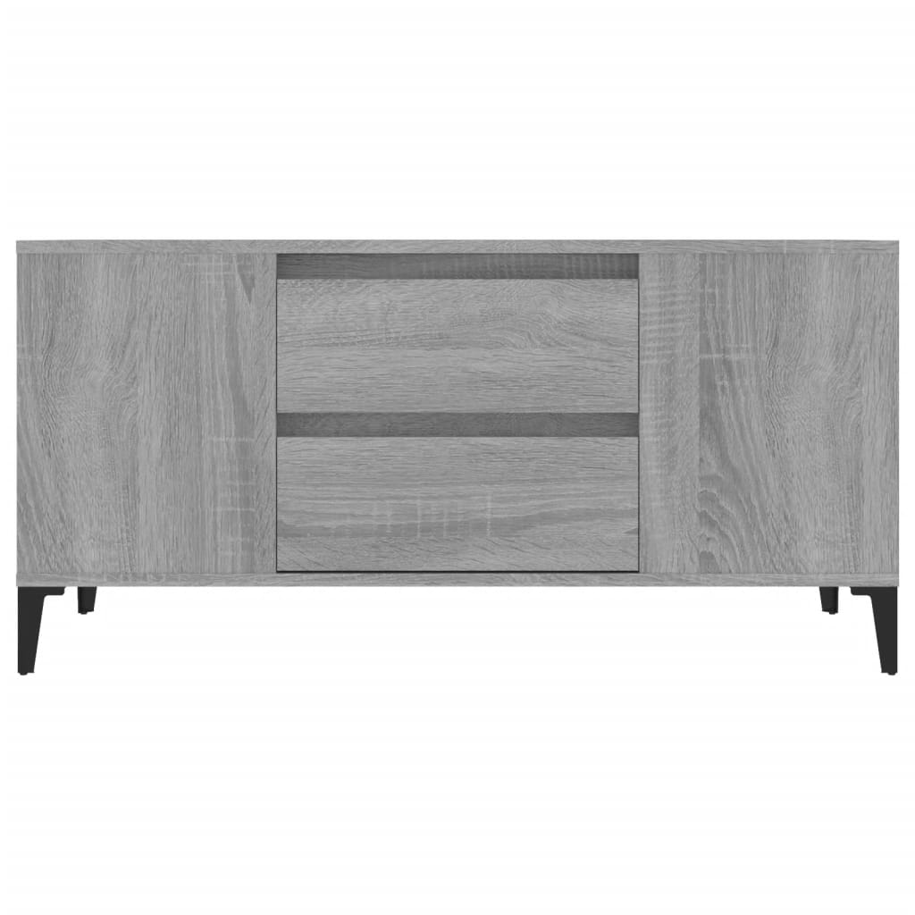 TV-taso harmaa Sonoma 102x44,5x50 cm tekninen puu - Sisustajankoti.fi