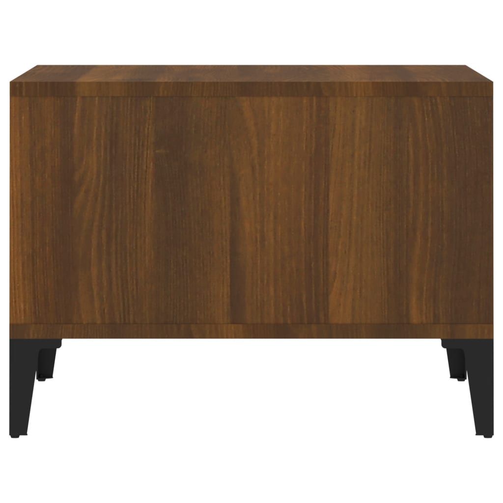 Sohvapöytä ruskea tammi 60x50x36,5 cm tekninen puu - Sisustajankoti.fi