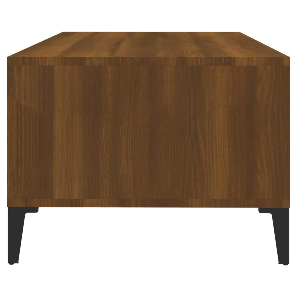 Sohvapöytä ruskea tammi 90x50x36,5 cm tekninen puu - Sisustajankoti.fi