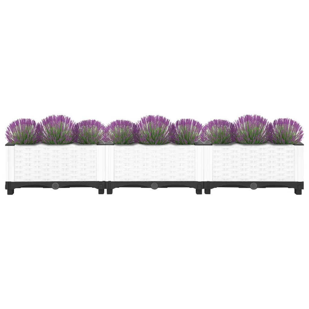 Korotettu kukkalaatikko 120x40x23 cm polypropeeni - Sisustajankoti.fi