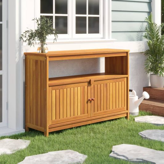 Konsolipöytä ulos 110x35x75 cm täysi akasiapuu - Sisustajankoti.fi