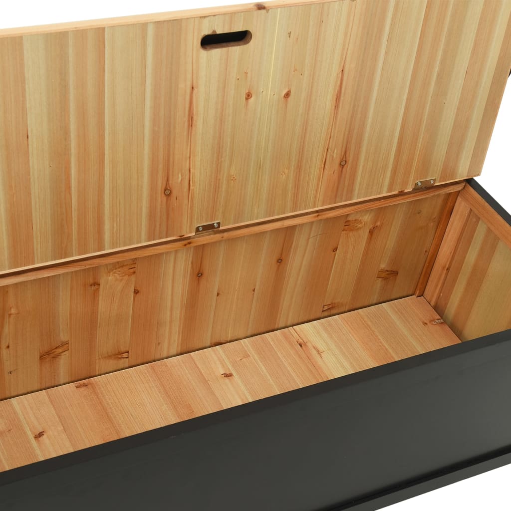Penkki musta 107x45x75,5 cm täysi kuusi - Sisustajankoti.fi