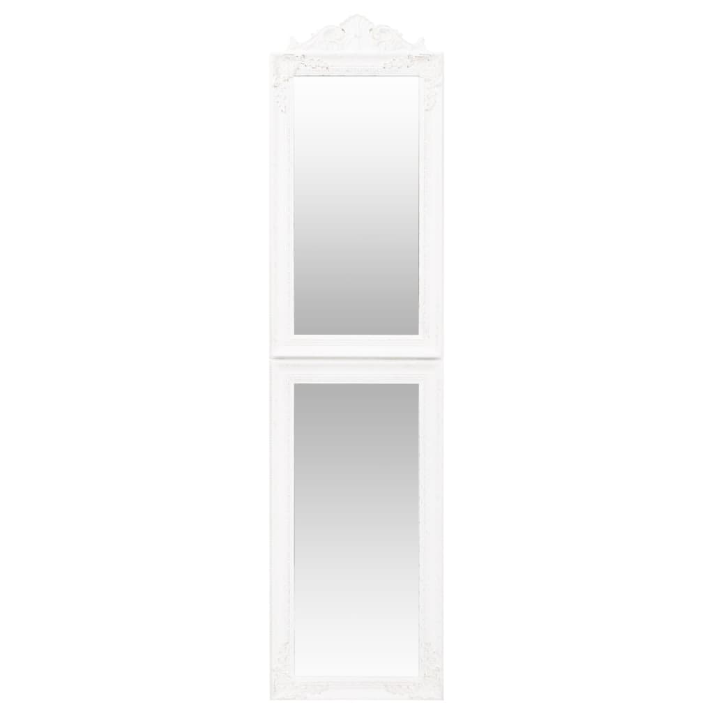 Vapaasti seisova peili valkoinen 50x200 cm - Sisustajankoti.fi