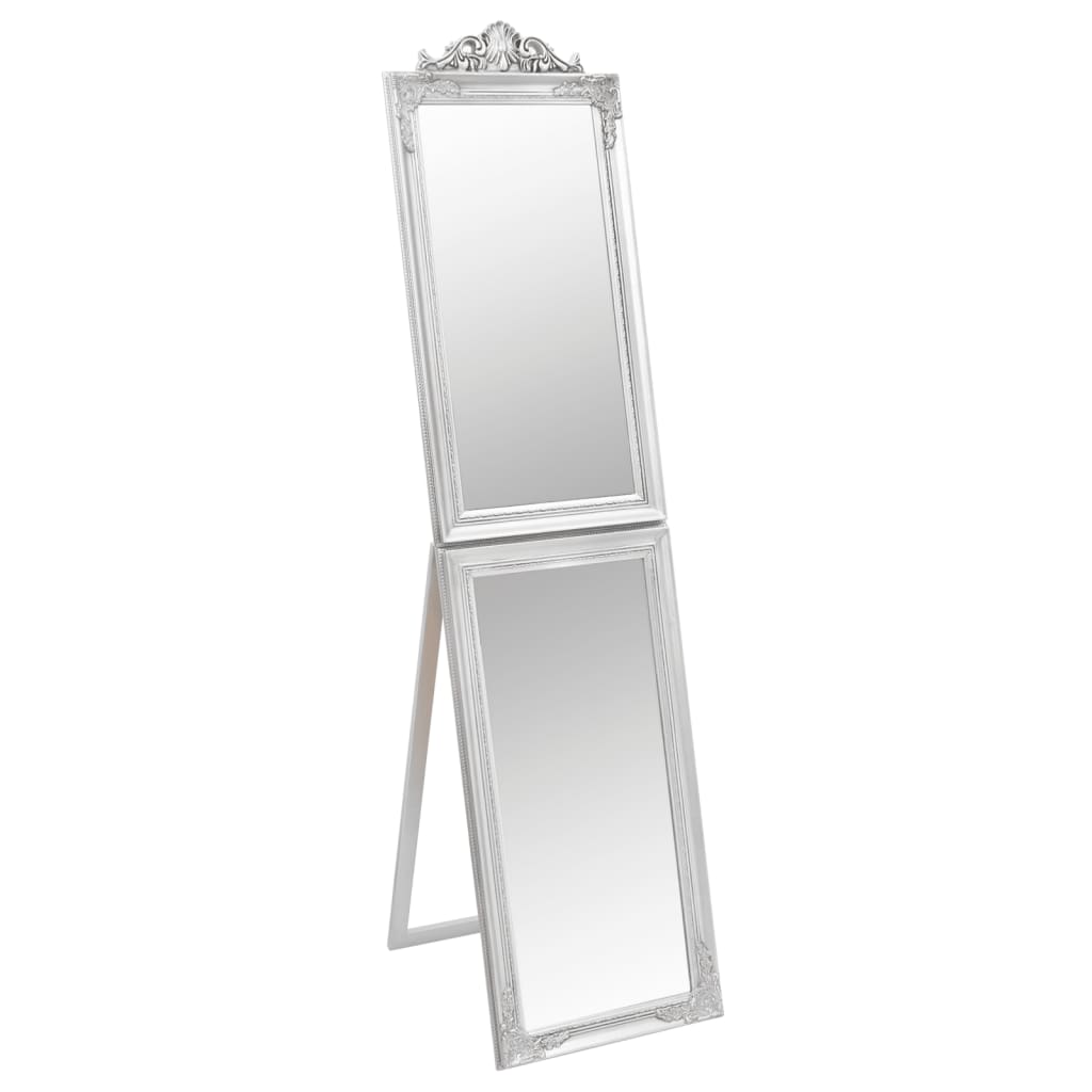Vapaasti seisova peili hopea 50x200 cm - Sisustajankoti.fi