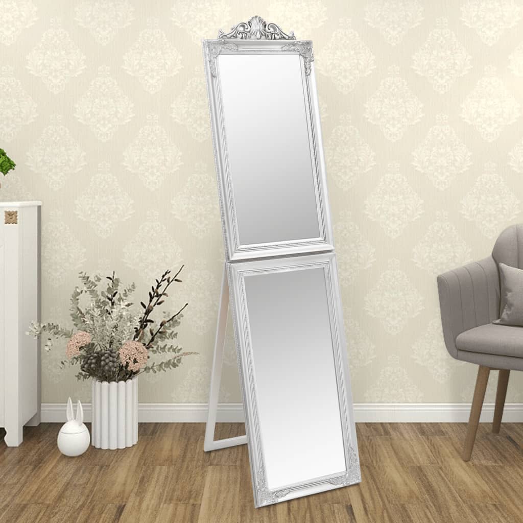 Vapaasti seisova peili hopea 50x200 cm - Sisustajankoti.fi