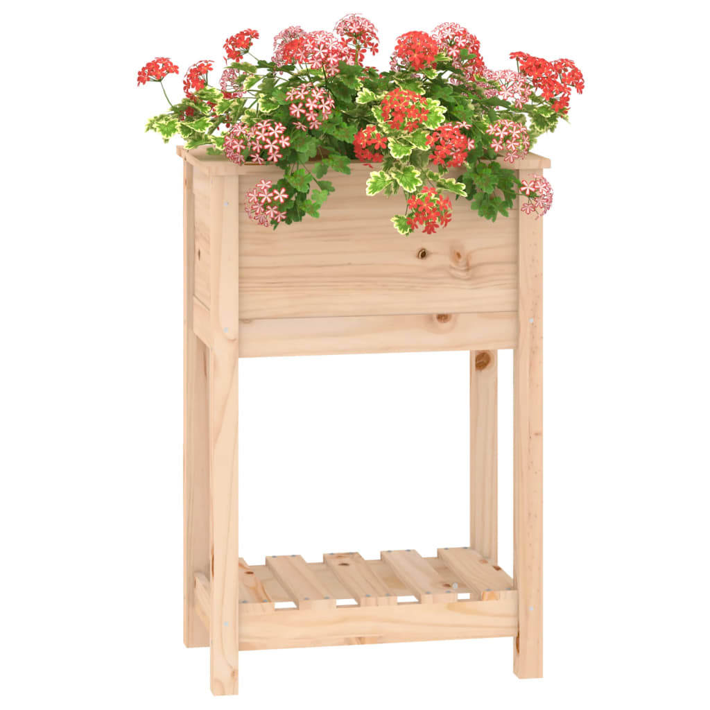 Kukkalaatikko hyllyllä 54x34,5x81 cm täysi mänty - Sisustajankoti.fi