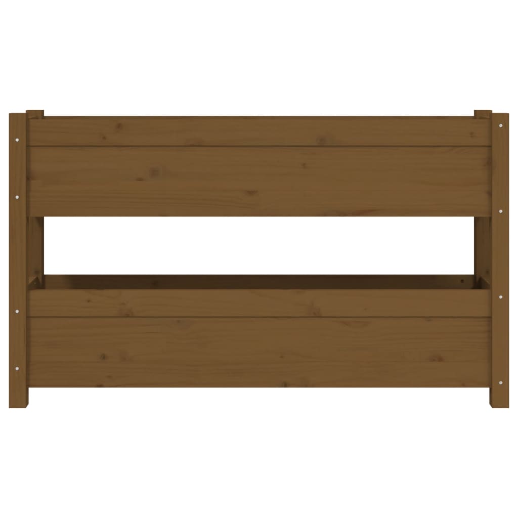 Kukkalaatikko hunajanruskea 112x25x66 cm täysi mänty - Sisustajankoti.fi