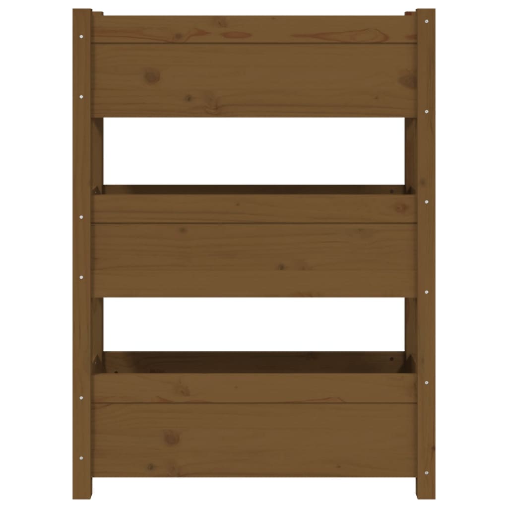 Kukkalaatikko hunajanruskea 77x25x104,5 cm täysi mänty - Sisustajankoti.fi