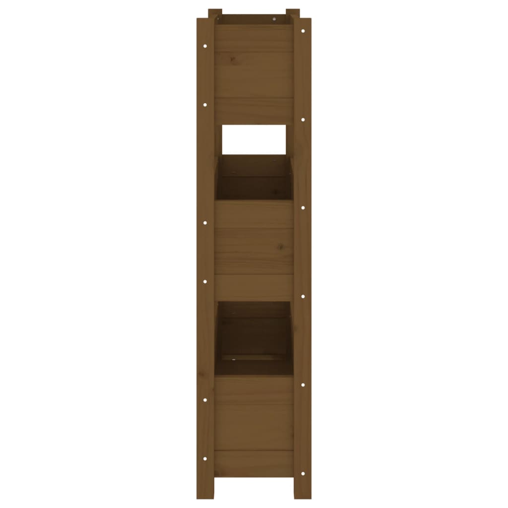 Kukkalaatikko hunajanruskea 77x25x104,5 cm täysi mänty - Sisustajankoti.fi