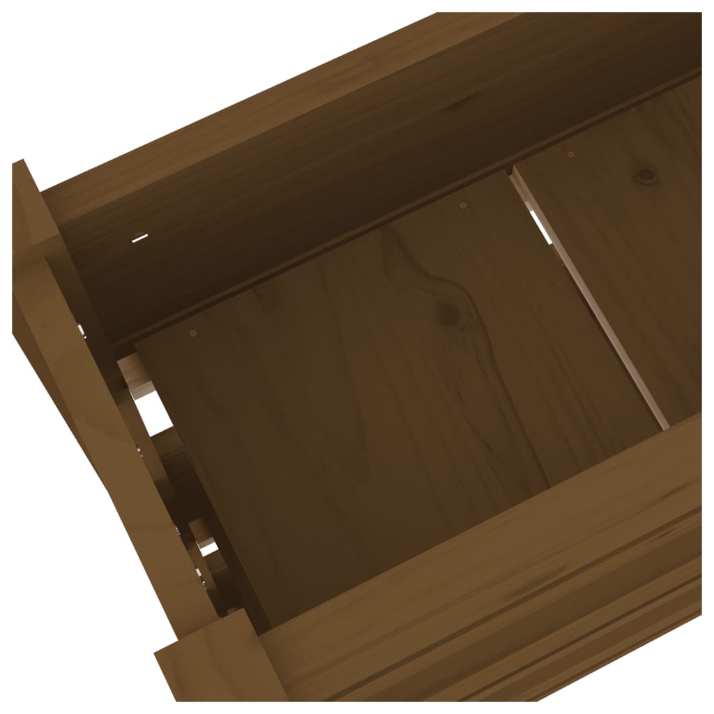 Kukkalaatikko hunajanruskea 77x25x104,5 cm täysi mänty - Sisustajankoti.fi