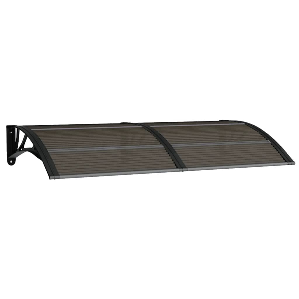 Ovikatos musta ja läpinäkyvä 150x80 cm polykarbonaatti - Sisustajankoti.fi