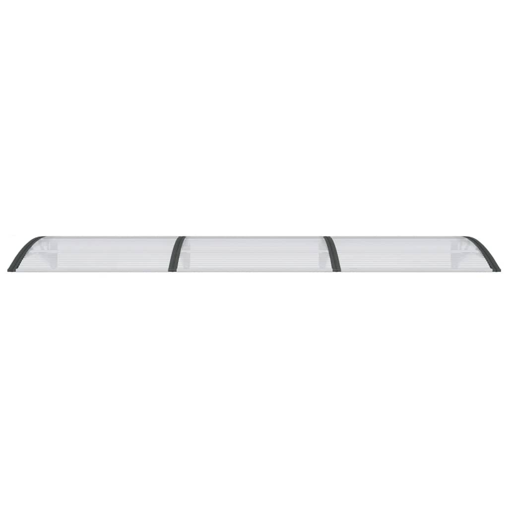 Ovikatos musta ja läpinäkyvä 300x80 cm polykarbonaatti - Sisustajankoti.fi