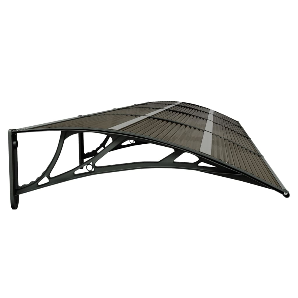 Ovikatos musta 350x80 cm polykarbonaatti - Sisustajankoti.fi