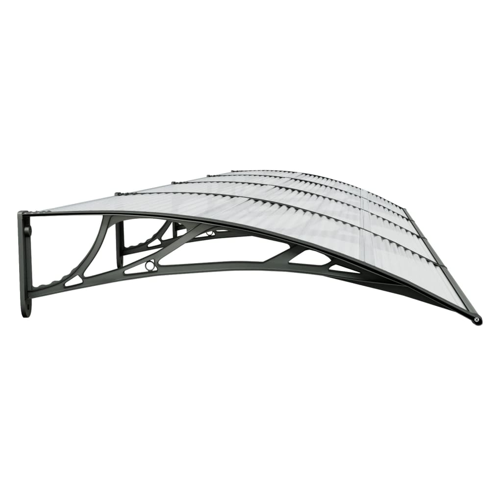 Ovikatos musta 400x100 cm polykarbonaatti - Sisustajankoti.fi