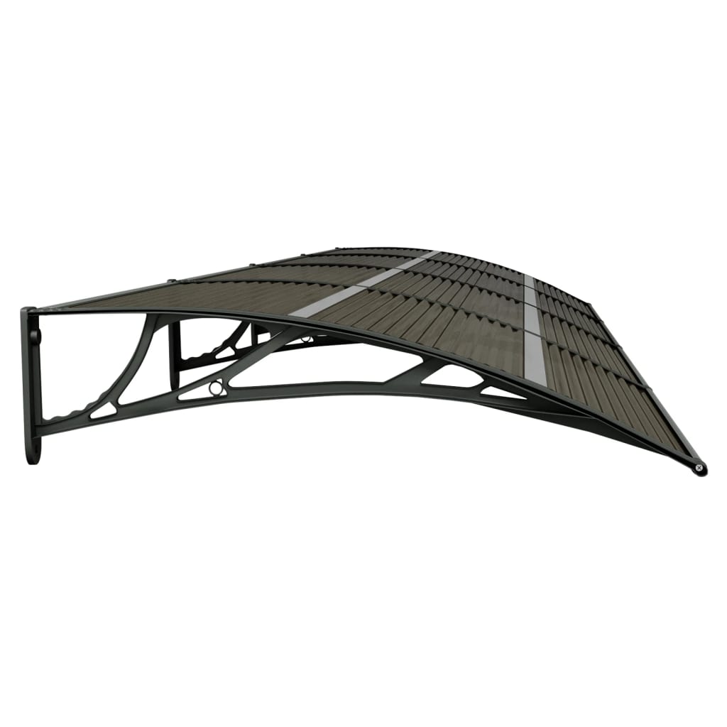 Ovikatos musta 400x100 cm polykarbonaatti - Sisustajankoti.fi