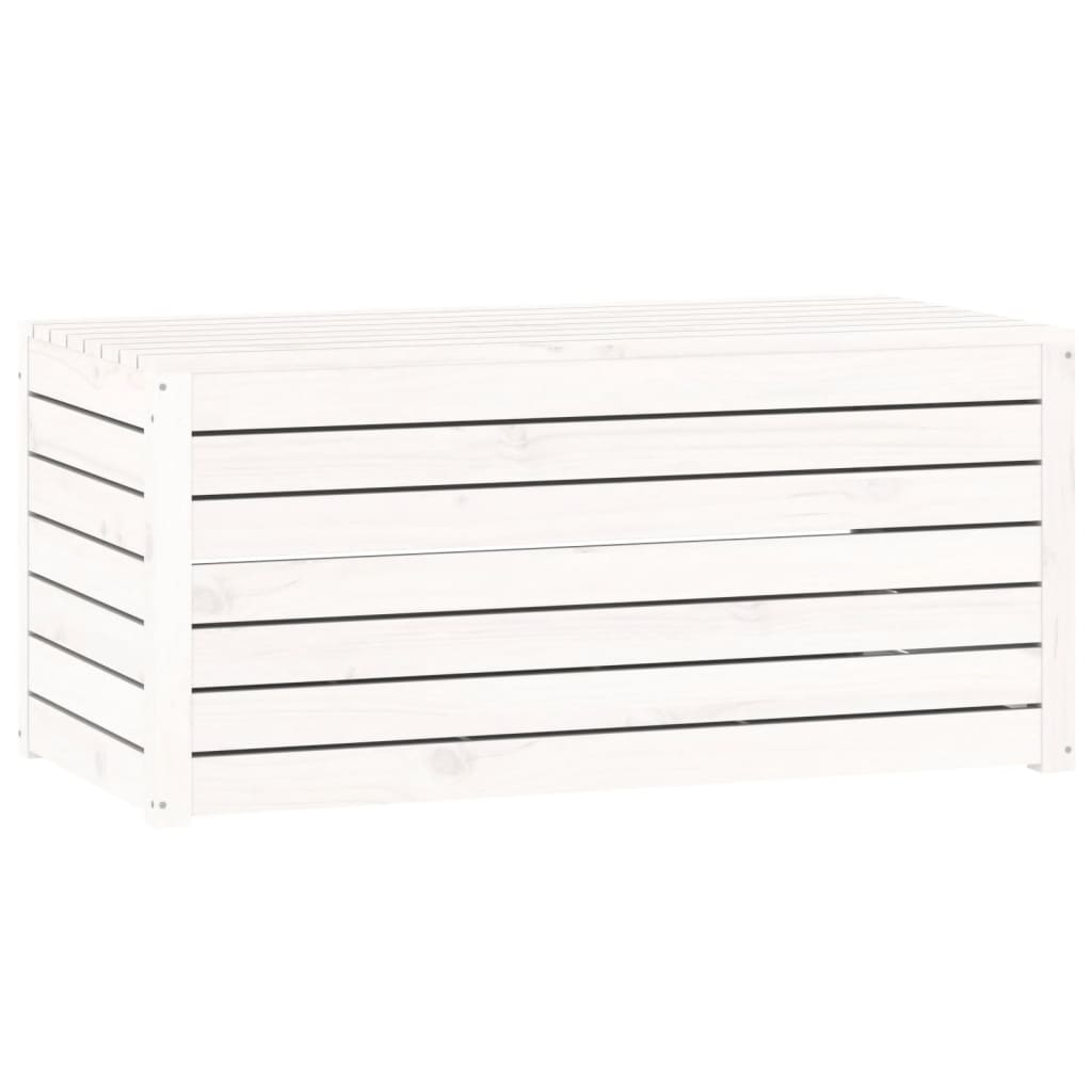 Puutarhalaatikko valkoinen 101x50,5x46,5 cm täysi mänty - Sisustajankoti.fi