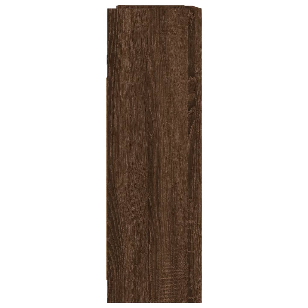 Kylpyhuoneen peilikaappi ruskea tammi 62,5x20,5x64 cm puu - Sisustajankoti.fi