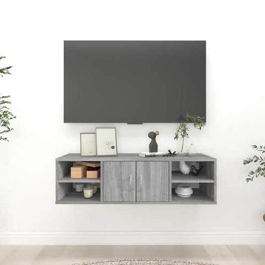 Seinähylly harmaa Sonoma 102x30x29 cm tekninen puu - Sisustajankoti.fi