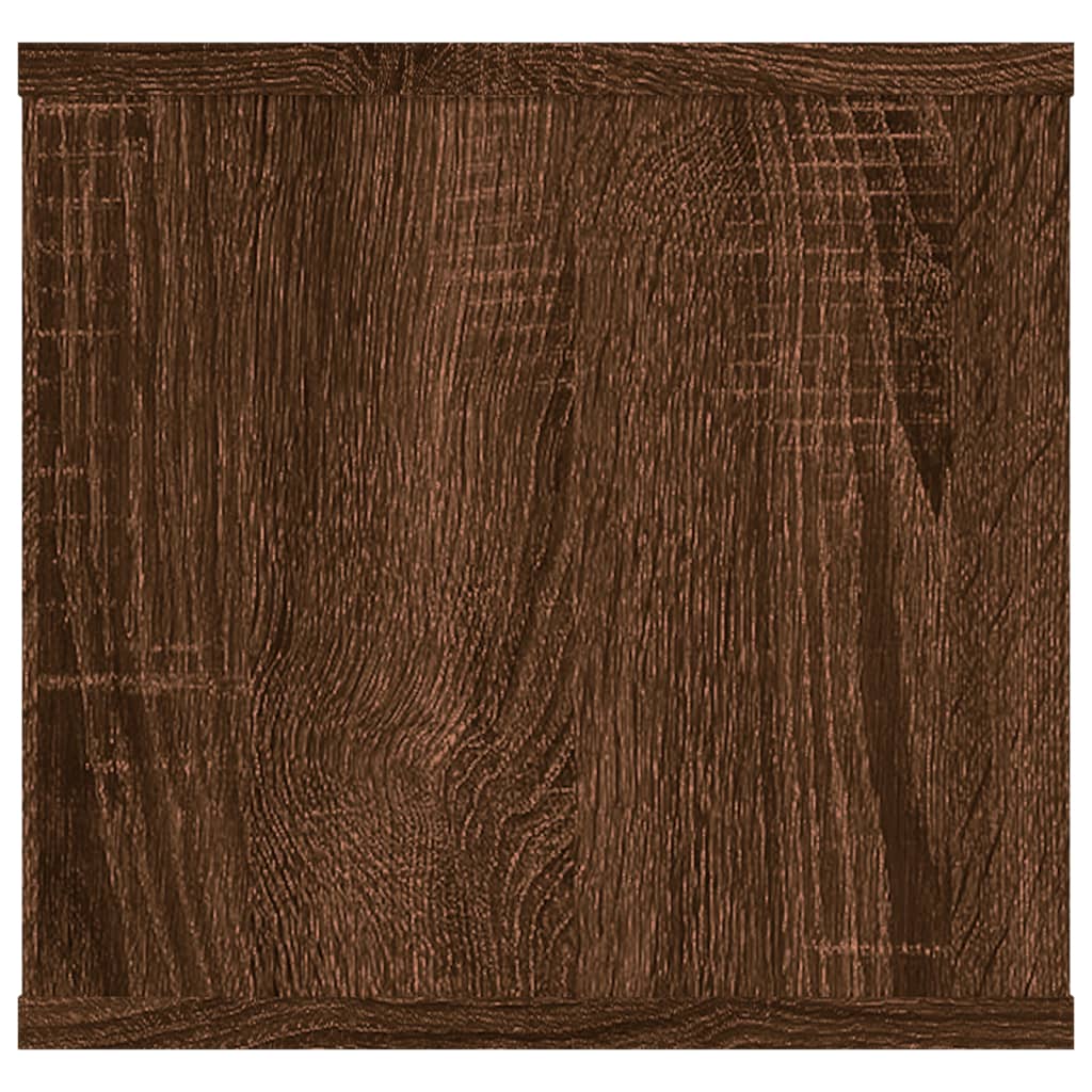 Seinähylly ruskea tammi 102x30x29 cm tekninen puu - Sisustajankoti.fi