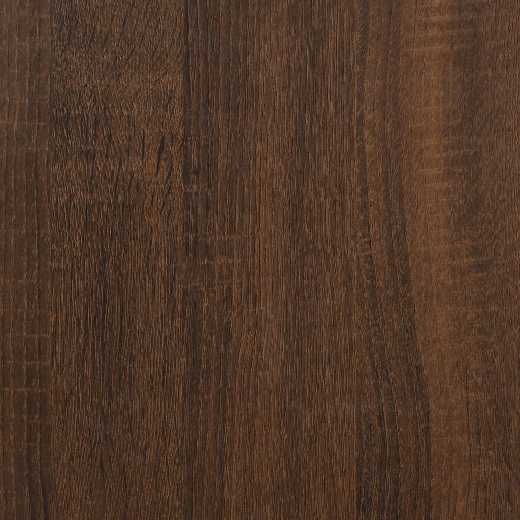 Kirjahylly ruskea tammi 45x24x160 cm tekninen puu - Sisustajankoti.fi