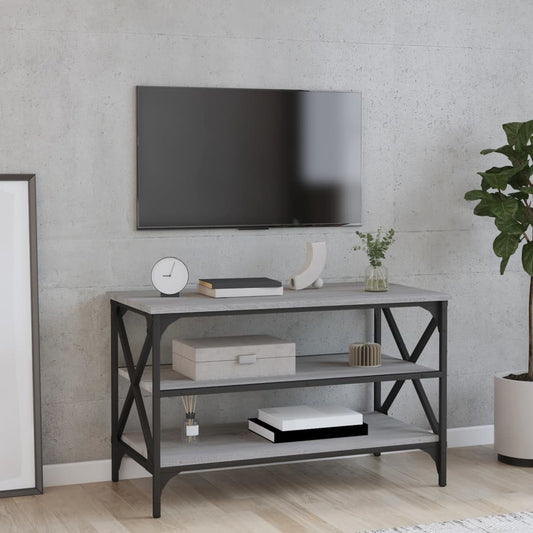 TV-taso harmaa Sonoma 80x40x30 cm tekninen puu - Sisustajankoti.fi