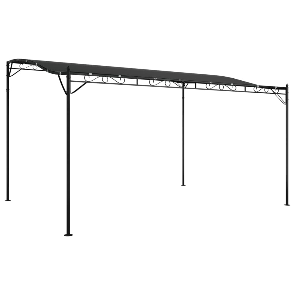 Katos antrasiitti 4x3 m 180 g/m² kangas ja teräs - Sisustajankoti.fi